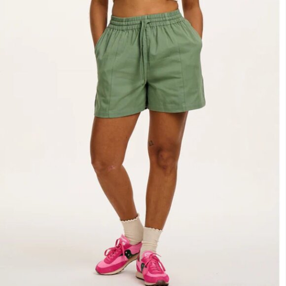 Lucy & Yak Charlie Cotton Shorts Green Size XL - Picture 1 of 15